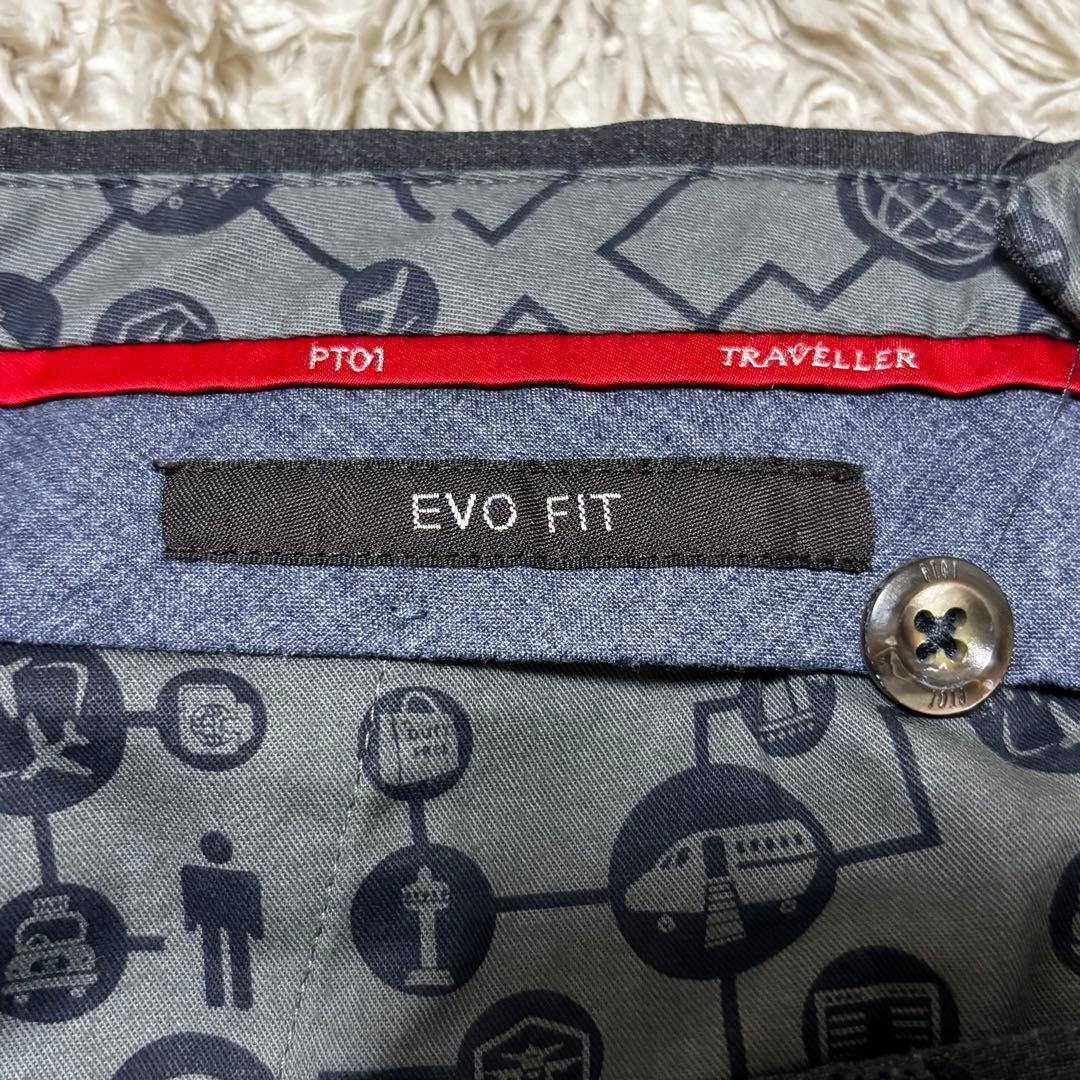 【美品】PT01 ノープリーツストレッチサマーウールスラックス EVOFIT50