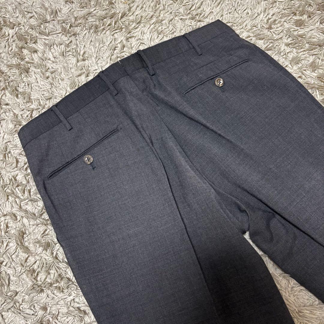 【美品】PT01 ノープリーツストレッチサマーウールスラックス EVOFIT50