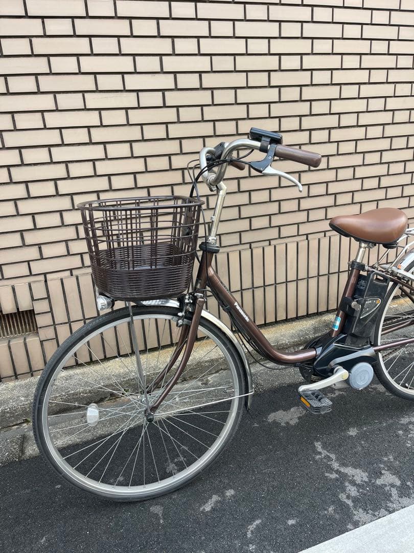 電動アシスト自転車 ブラウン シティタイプ