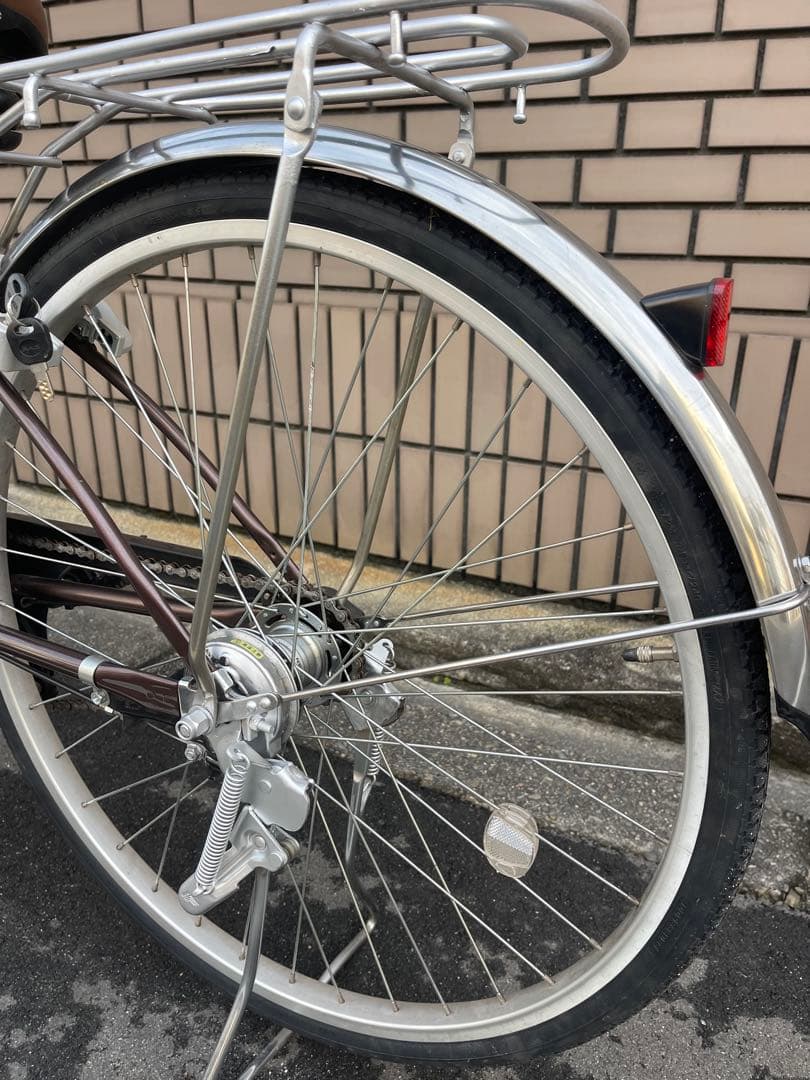 電動アシスト自転車 ブラウン シティタイプ