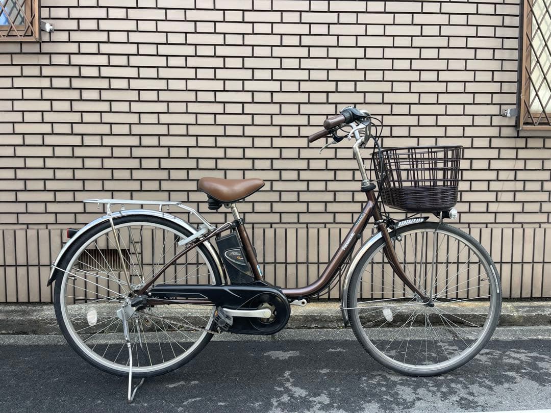 電動アシスト自転車 ブラウン シティタイプ