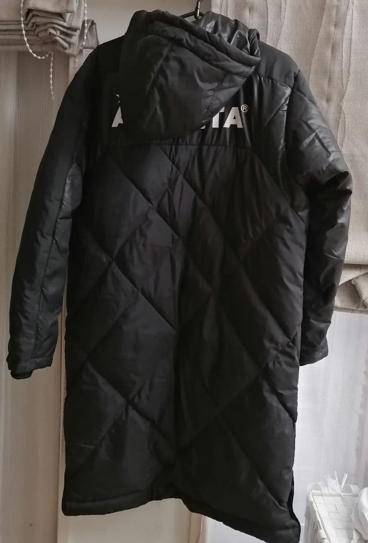 ATHLETA 黒 キルティング ベンチコート 160 ATHLETA ベンチコート 黒