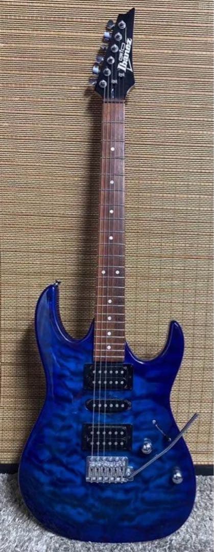Ibanez エレキギター 青 ギターケース付き