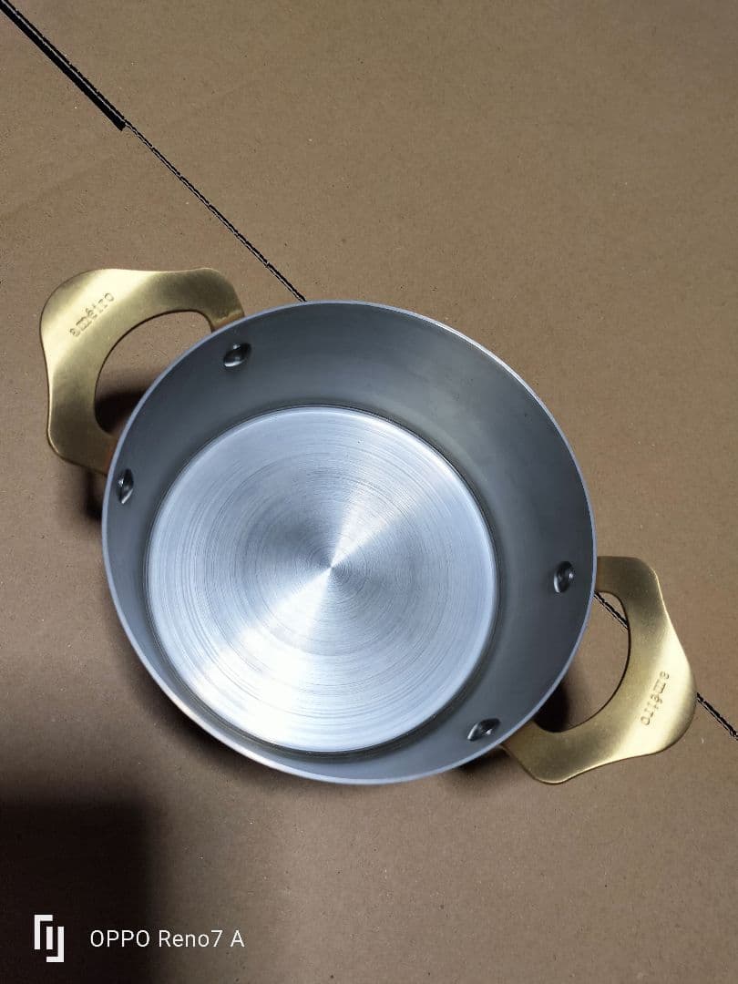 未使用　AUX 純銅製　KONABE 両手鍋　0.6L COS8004