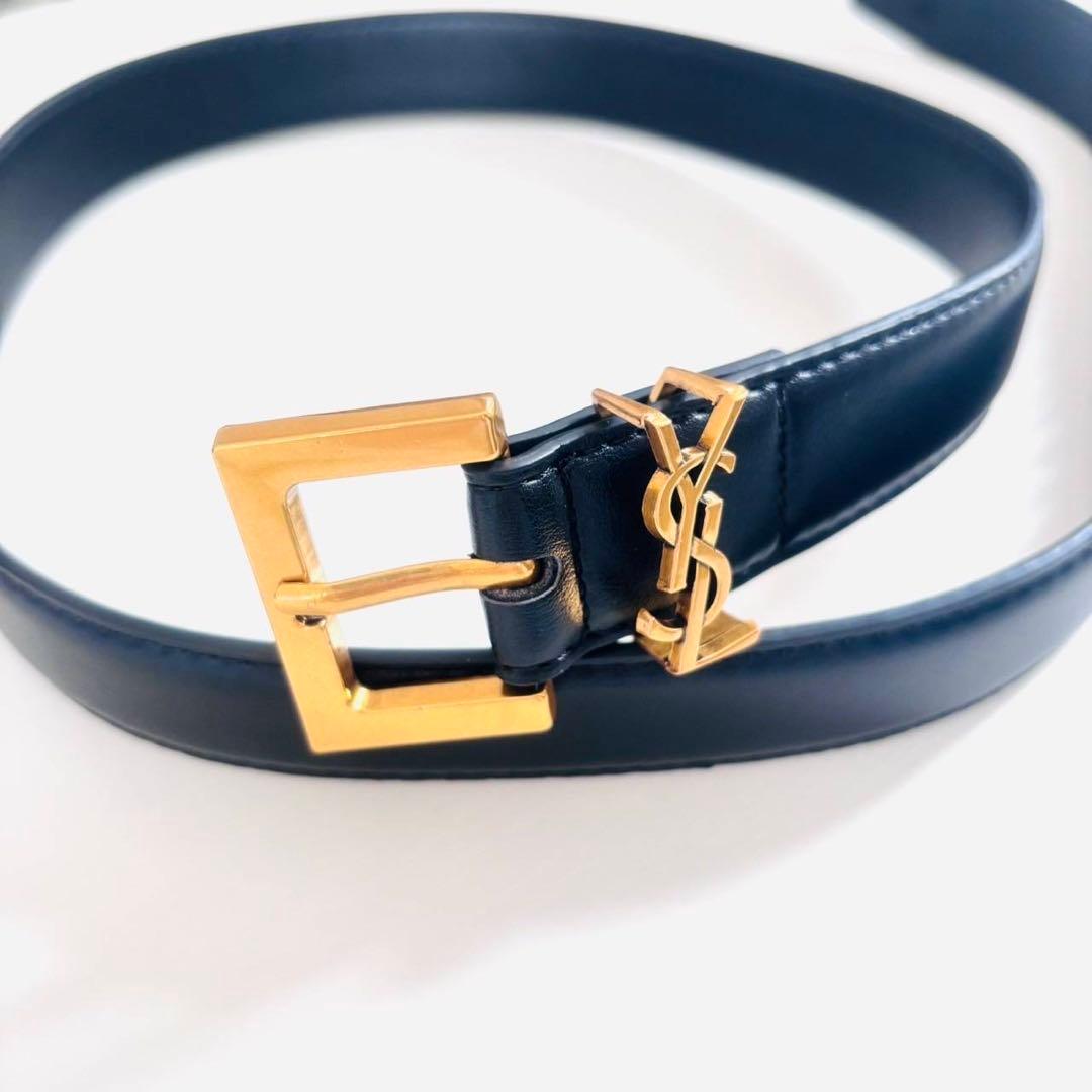 YSL Yves Saint Laurent ベルト ロゴ