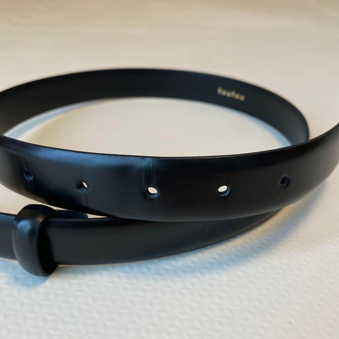 foufou ベルト 黒×ゴールド