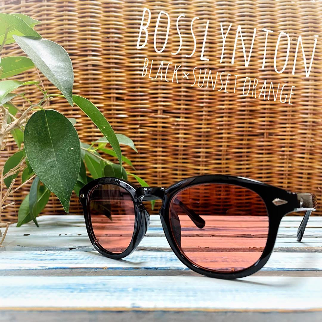 新品未使用】カラーレンズ サングラス オレンジ ボスリントン ブラック