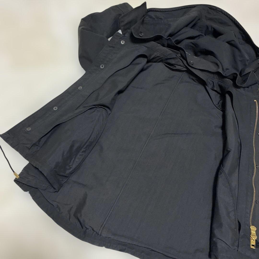 ザリラクスthe reracsワイヤー入りフードジャケット　ブラックサイズ40