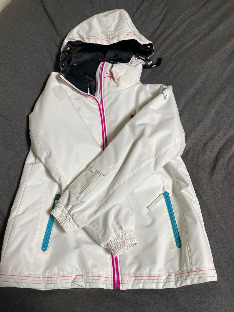 子ども用スキースノーボードウェア ホワイト