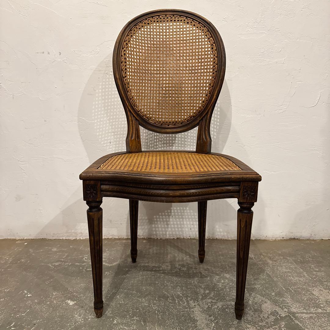 ヴィンテージ　ダイニングチェア　カフェチェア　ラタンチェア　1