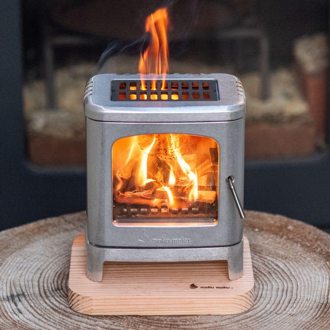 mokumoku ちいさなまきストーブコンロ 日本製 ミニ薪ストーブ 調理/癒し