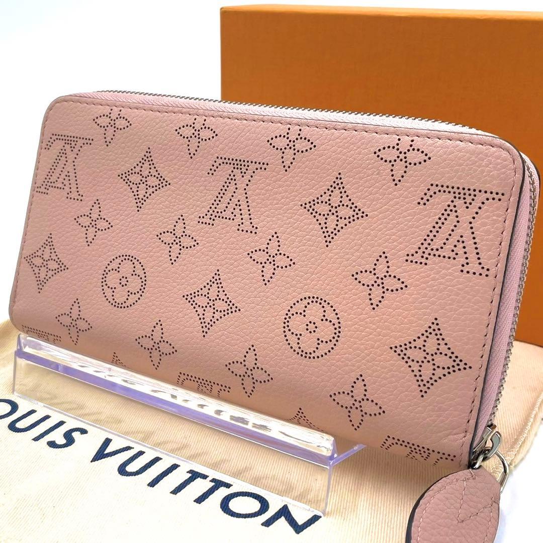 未使用級】ルイヴィトン マヒナ ジッピーウォレット ジャスミンピンク