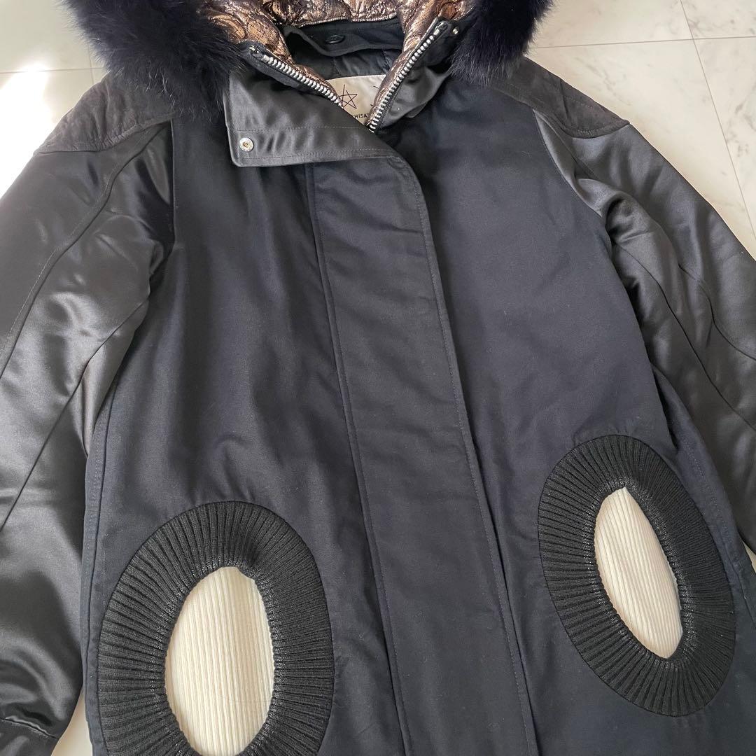 美品✨ツモリチサト アマモールモッズコート フォックスファー ライナー ブラック