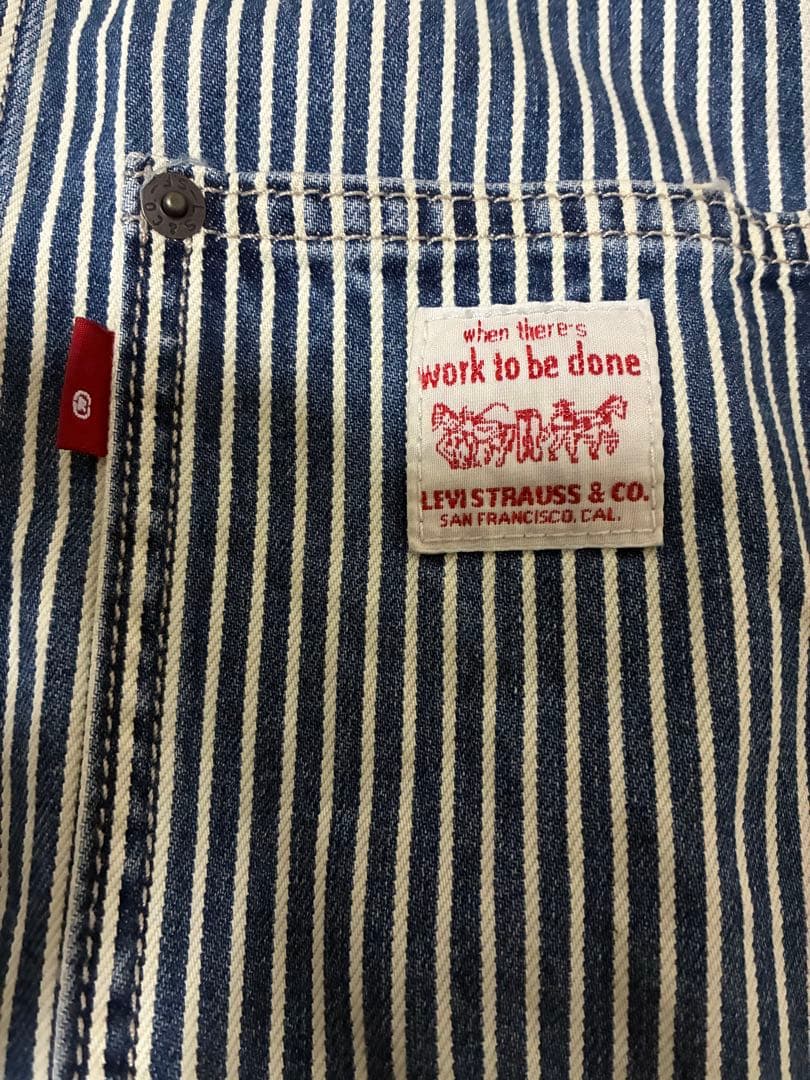 T*り様 ★Levi'sストライプデニムジャケット Lサイズ相当