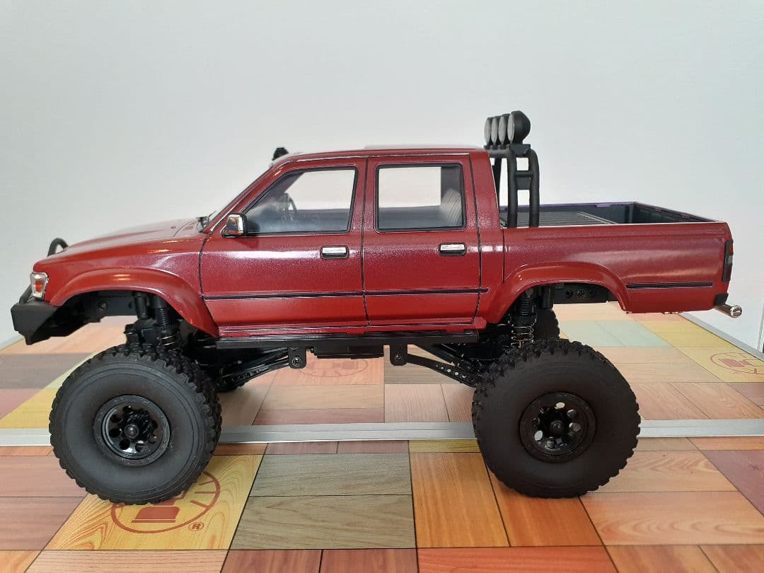 全塗装済み】WPL JAPAN C64-1 ハイラックスダブルピック 赤 - メルカリ