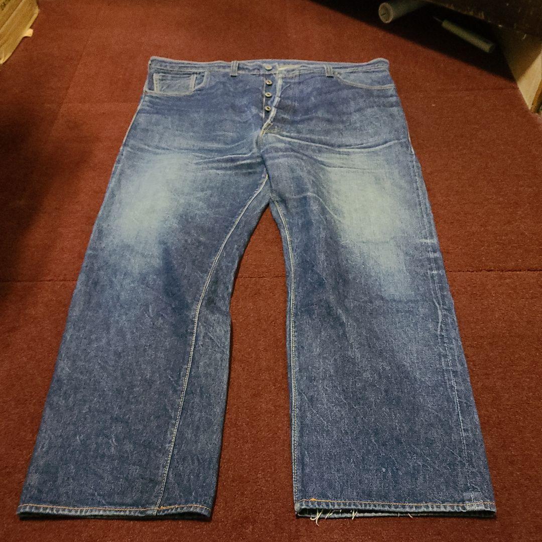 クッシュマンXXデニムw42革パッチ隠しリベット - パンツ最高