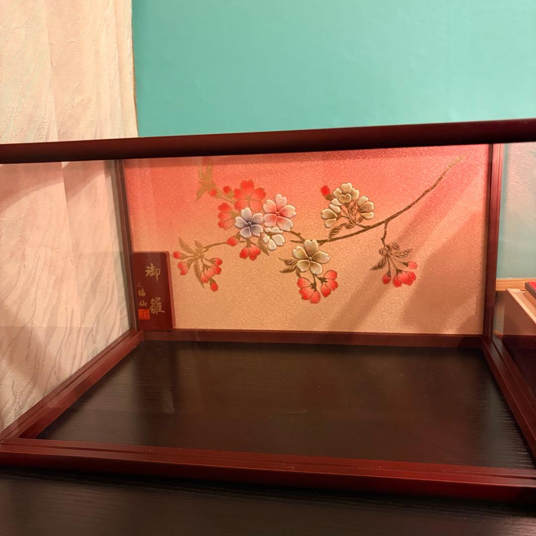 福仙 雛人形セット ケース入り ライト 桜の装飾付き - メルカリ