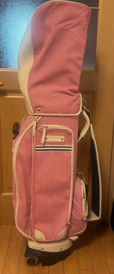 アディダス キャスター付き ゴルフ キャディバック ヒッコリー生地