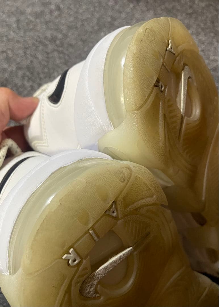 ナイキ　モアアップテンポ　コピーペースト　ホワイト　28.5cm 中古品