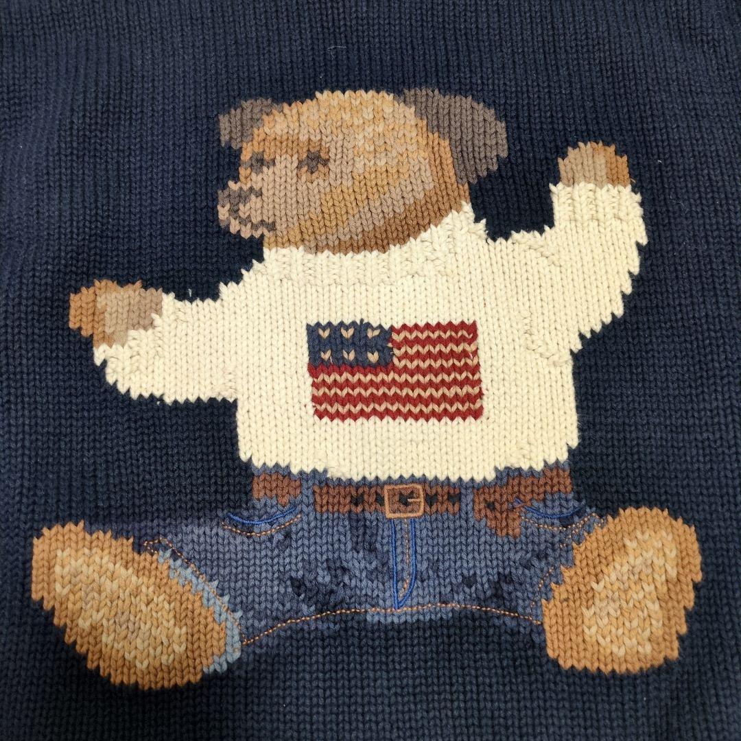 ビンテージ Polo by Ralph Lauren クマ刺繍ニットセーター - メルカリ