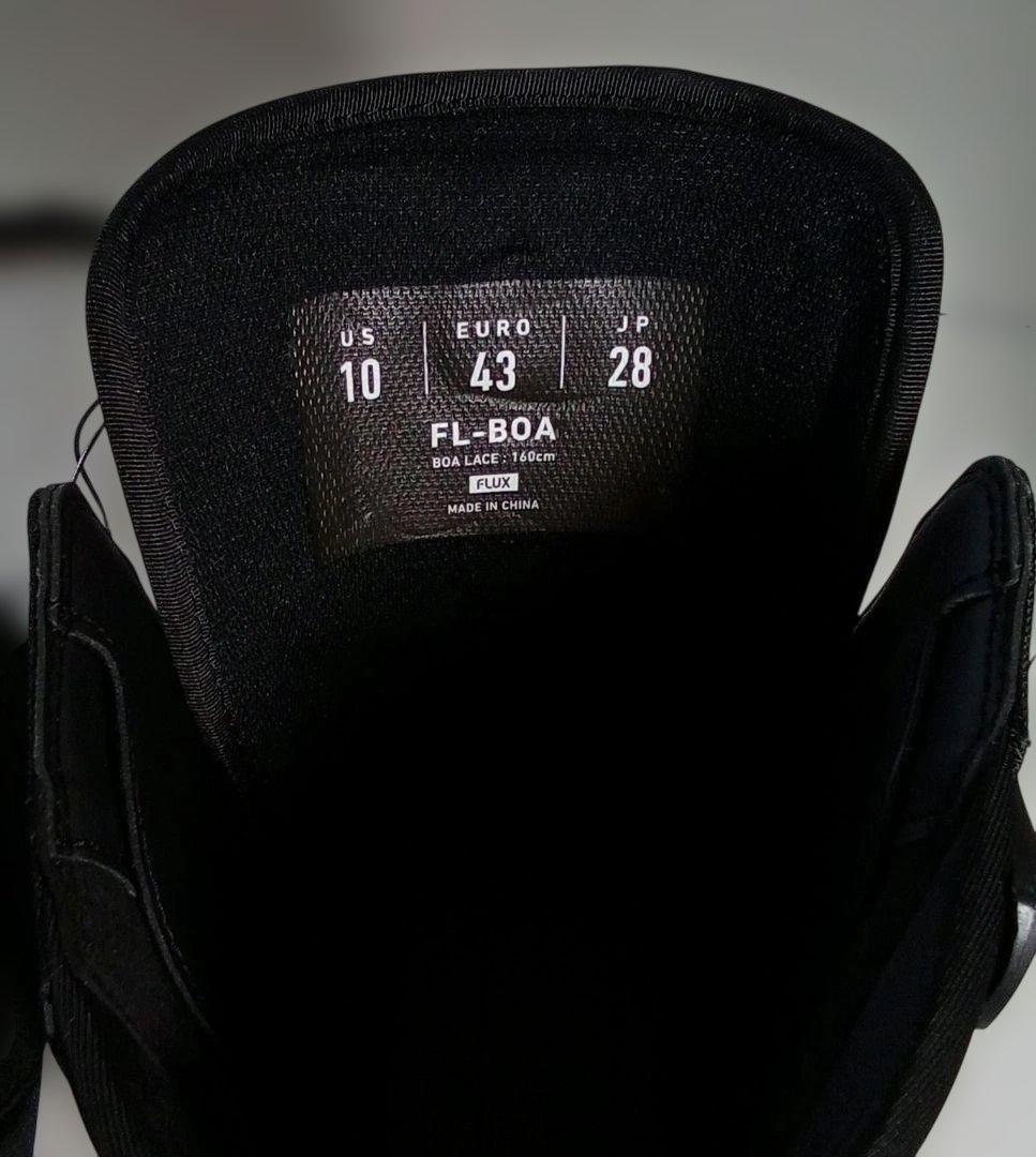 最新モデル新品未使用/FLUX FL-BOA フリーライド/BK-WT/28cm