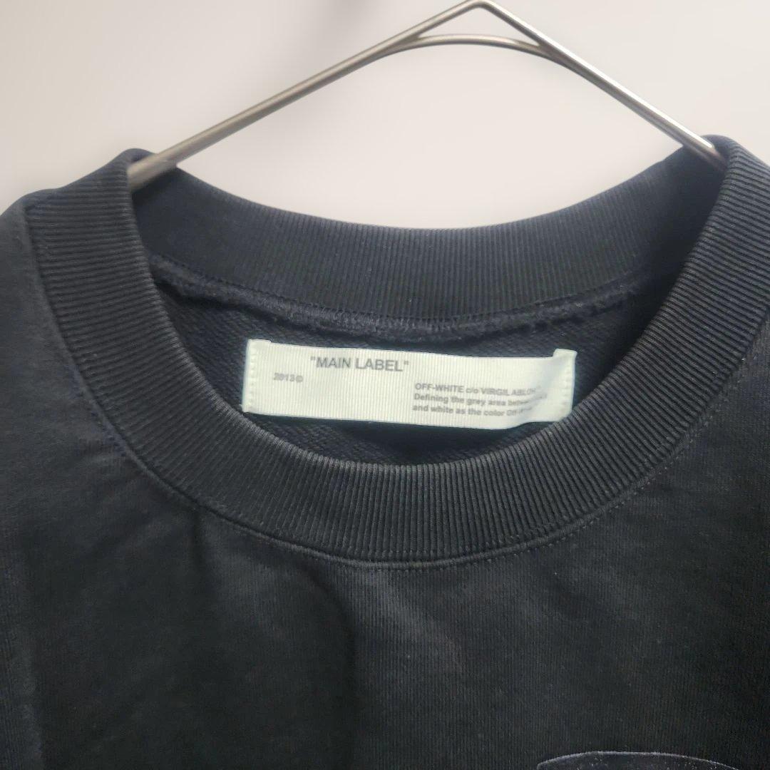 W*T様 OFF-WHITE ブラック トレーナー