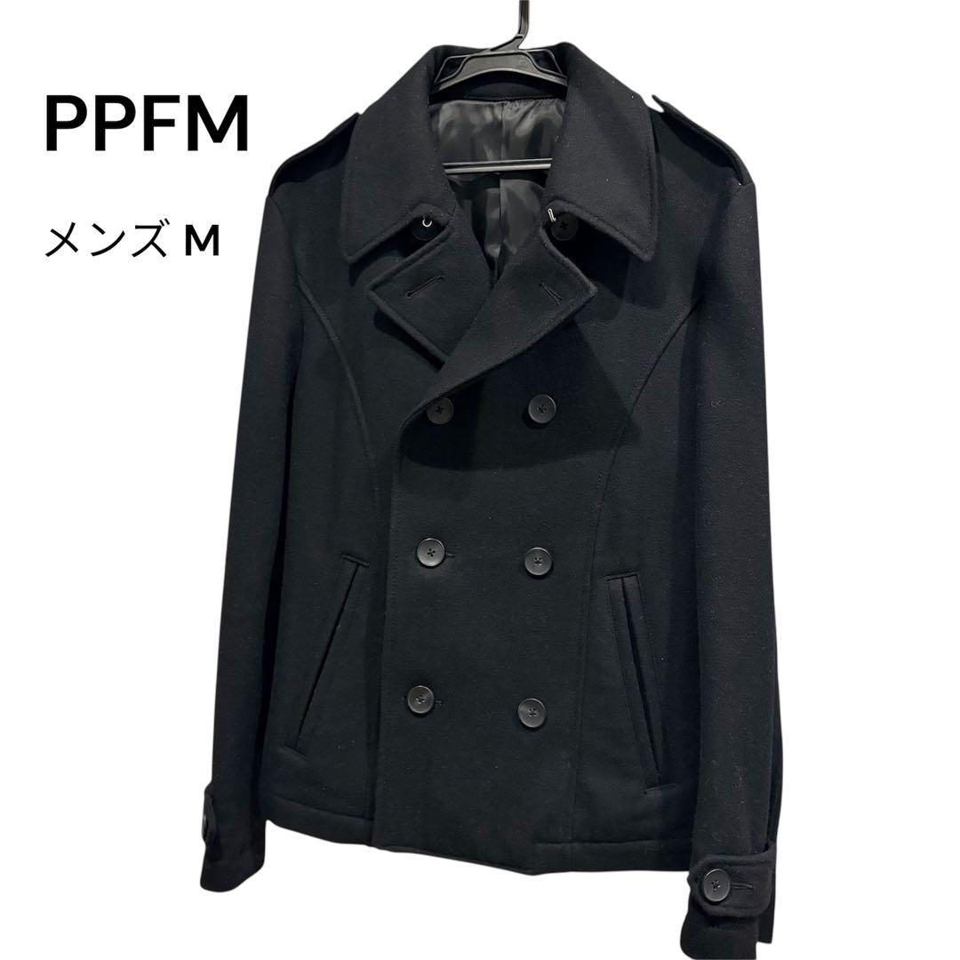 PPFM ピーピーエフエム ピーコート ナポレオン ダークグレー メンズM