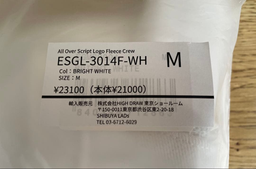 正規品【EASTSIDE GOLF/Ｍ】イーストサイドゴルフ　スウェット