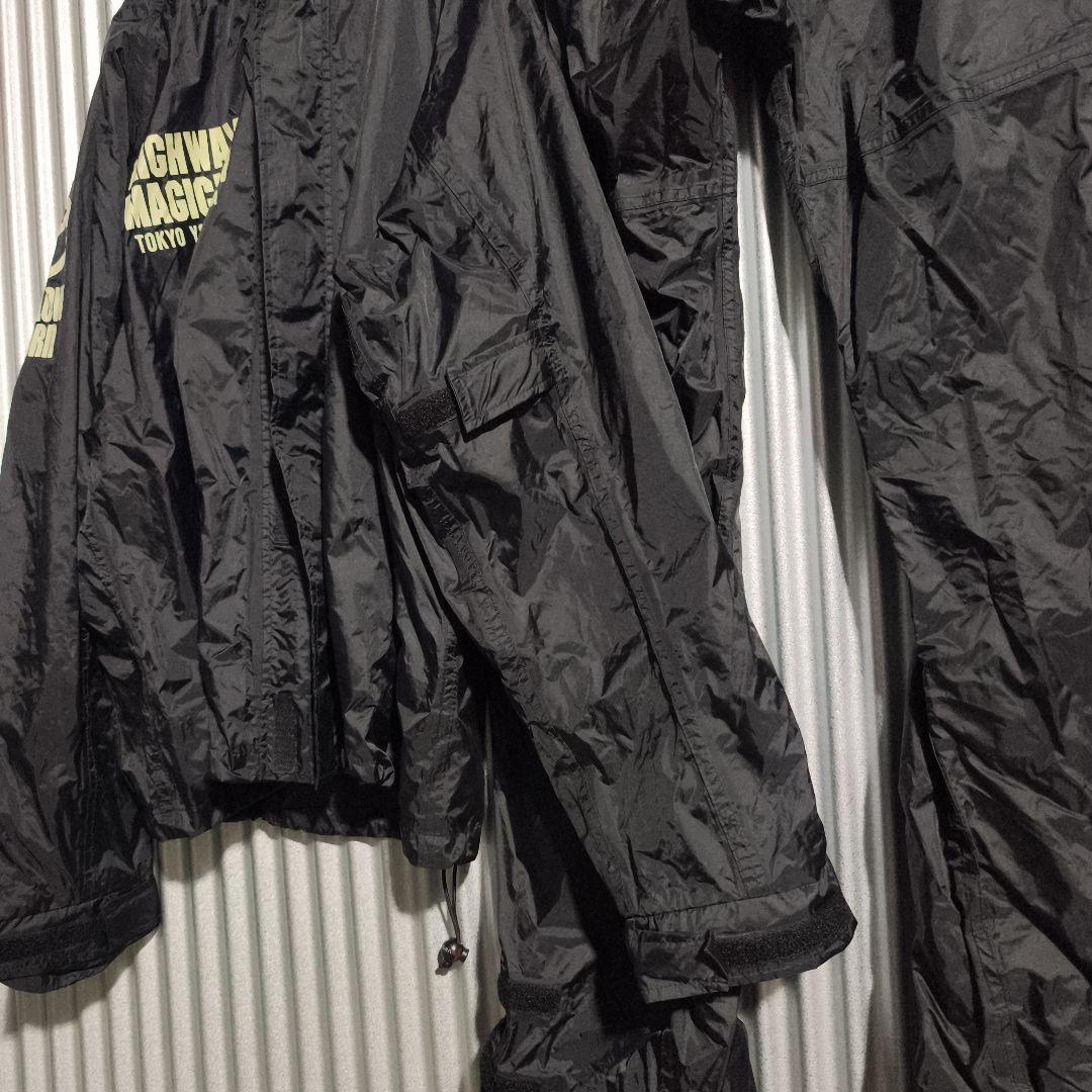 イエローコーンナイロンジャケット パンツ かっぱ L 上下 セット 袋付