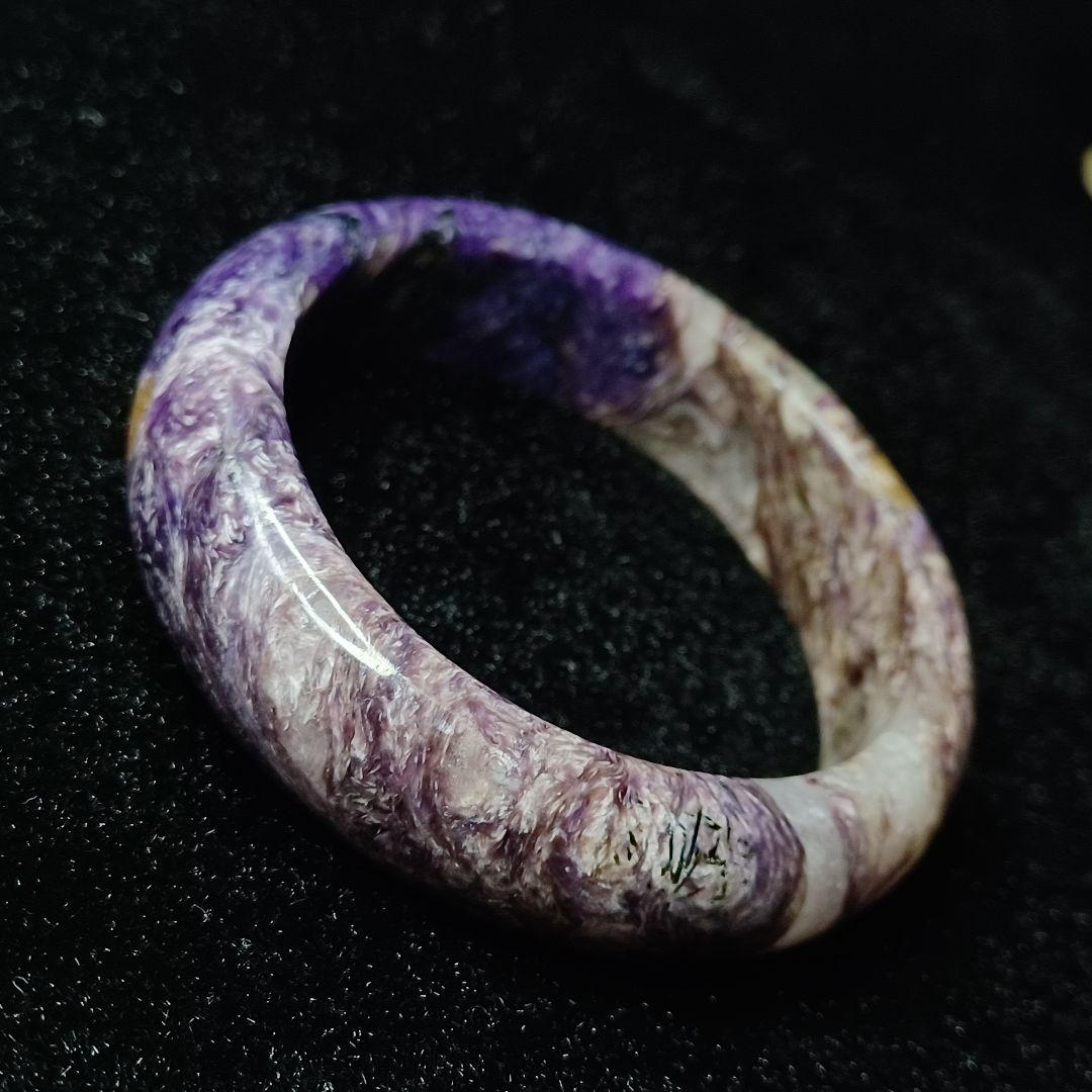 【うーる】極上チャロアイト＊バングル型＊　天然石ブレスレット