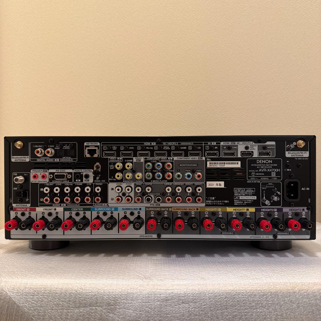 超美品 DENON AVR-X4700H AVアンプ IMAX Enhanced