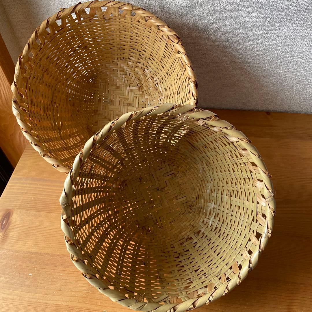 竹ざる 竹籠 5個セット 一 番 安い