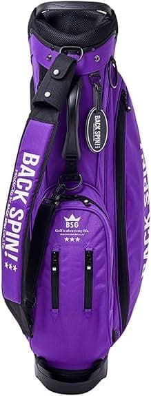 【開封済・未使用】BACK SPIN! スタンドキャディバッグ パープル ゴルフ