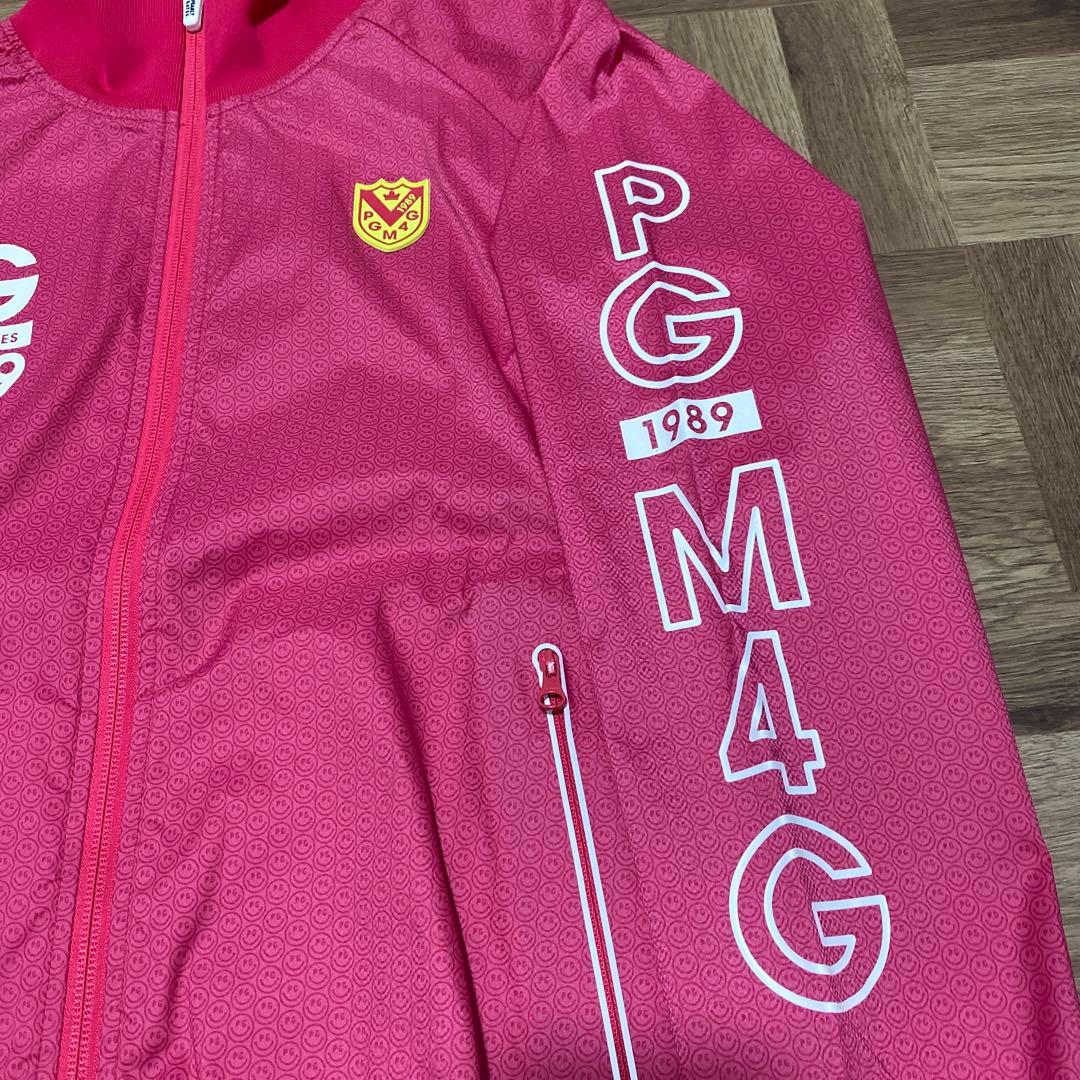 美品♡パーリーゲイツ♡ジップジャケット♡アウター♡ブルゾン♡ピンク♡スマイル♡S