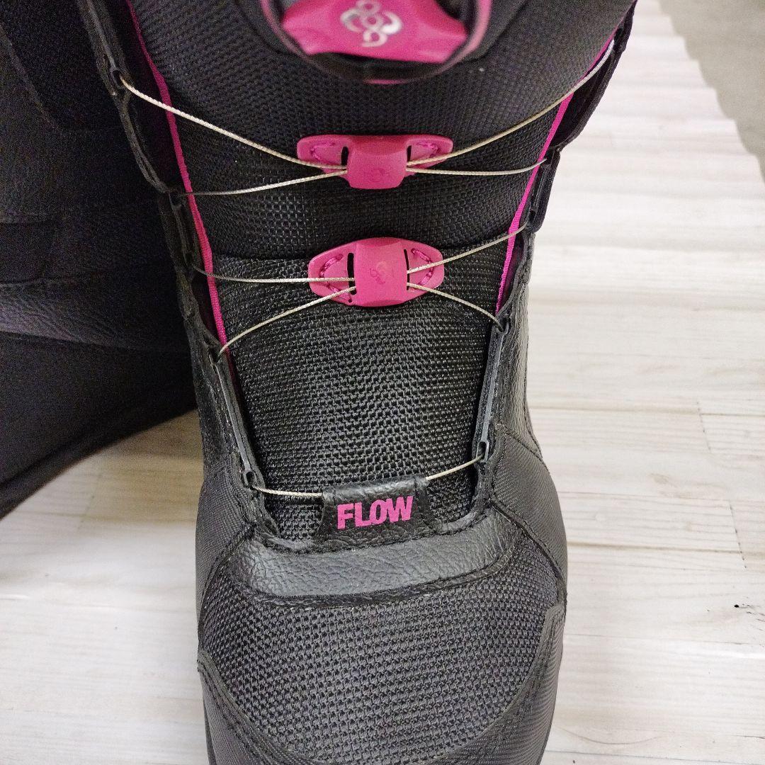 【美品】スノボブーツ　FLOW VEGA BOA 23.5cm 　ピンク色