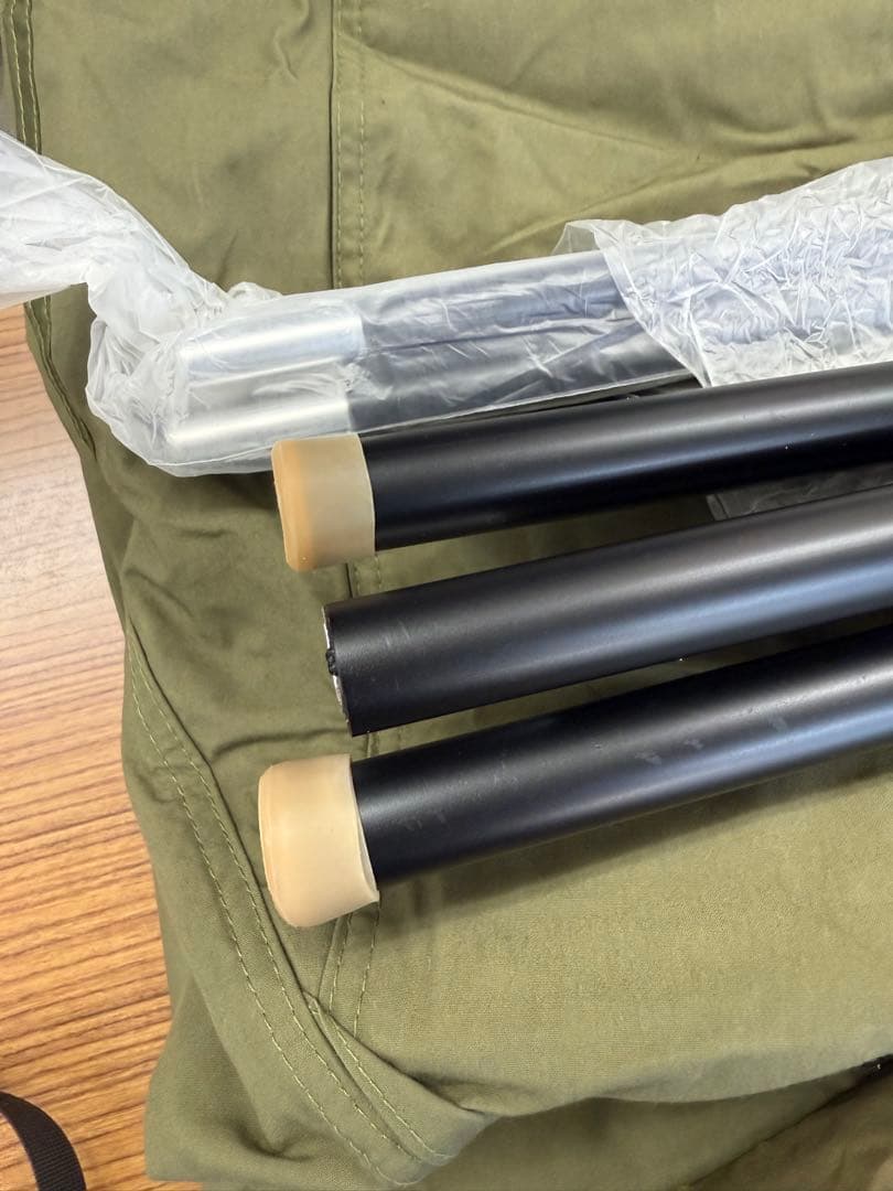 tomount ワンポールテント TC アーミーグリーン、グランドシート付き