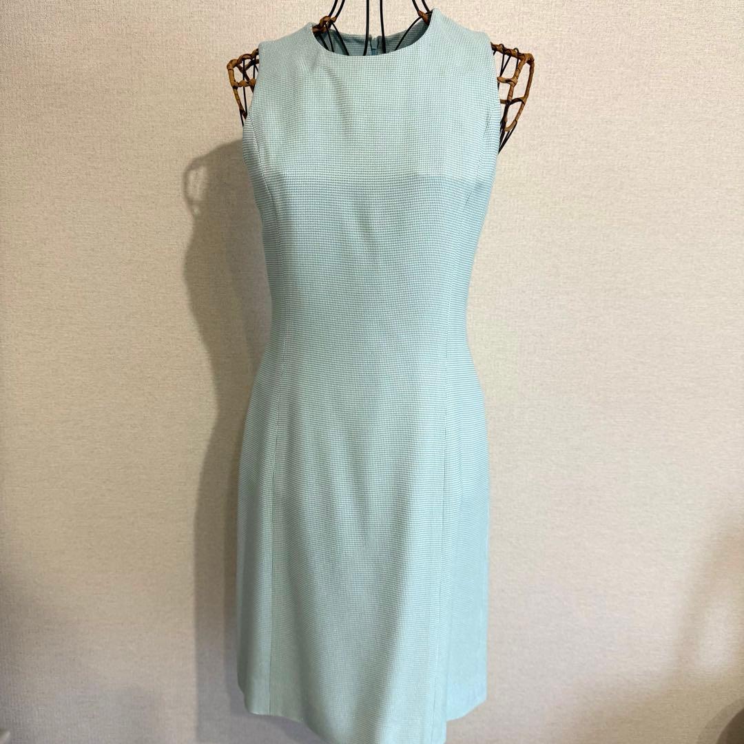 イヴ サンローラン ミントグリーン セットアップ ワンピース ジャケット