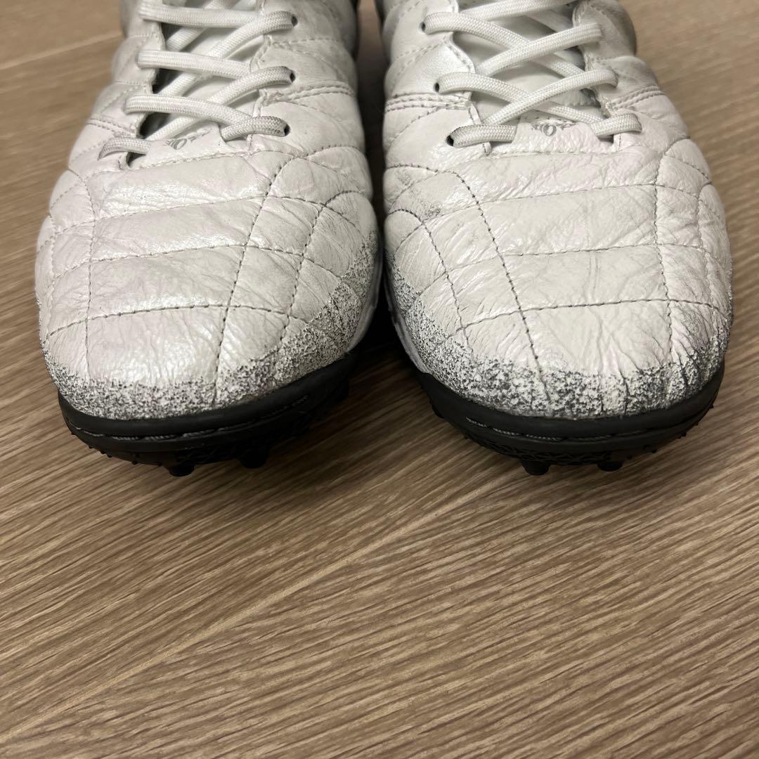 ATHLETA フットサルシューズ ホワイト カンガルー革×人工革の通販はau