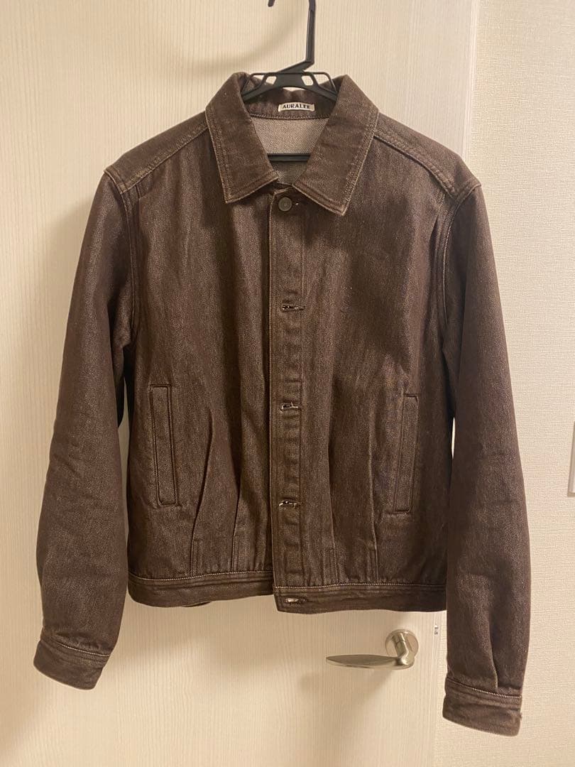 【最終値下げ】AURALEE hard twist brown denim 上下