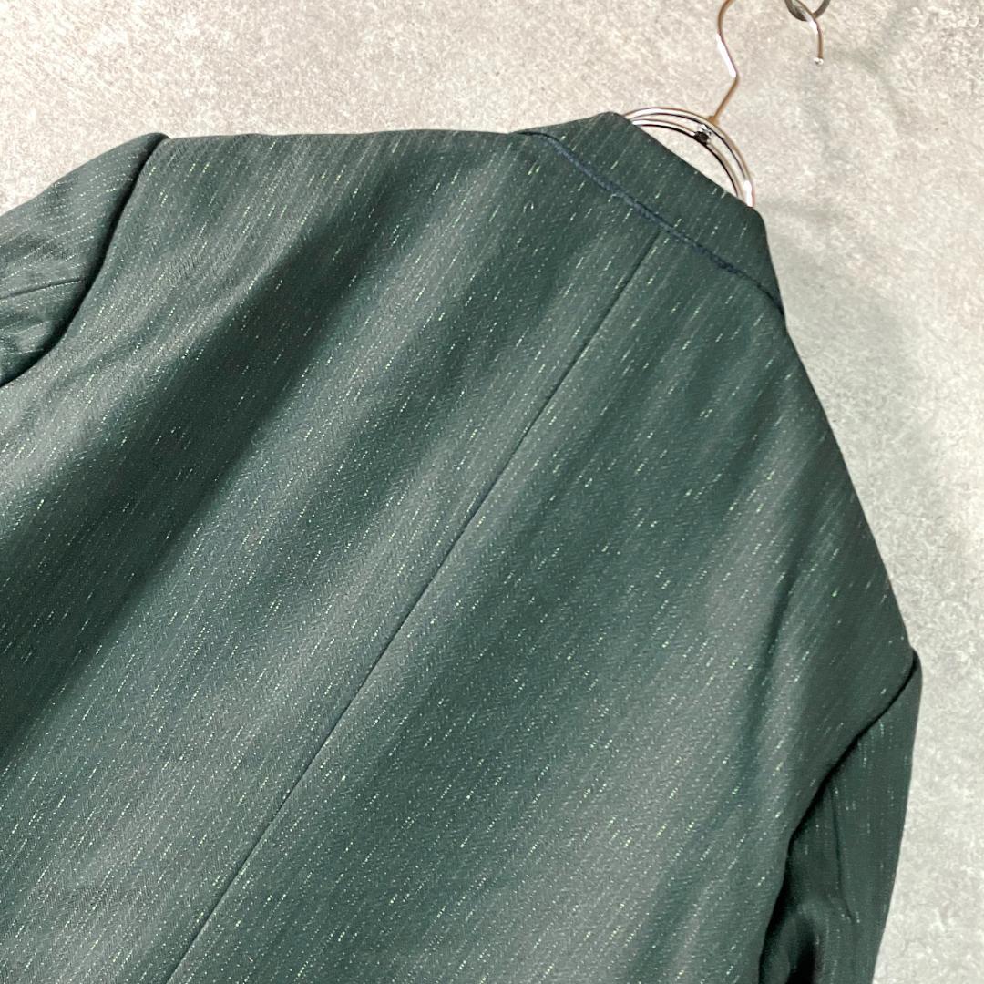 70-80s テイラーメイド　セットアップ　ダブル　スラックス　グリーン