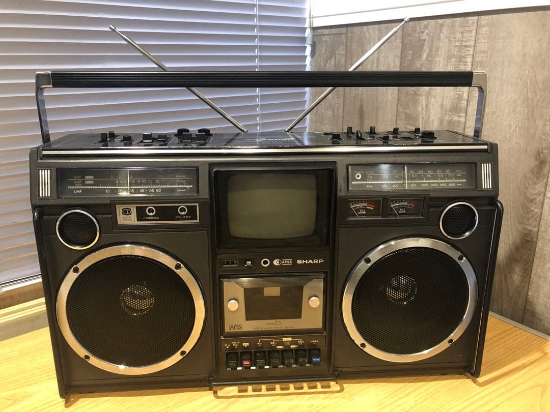 Sharp 5P-R2U tv ラジオカセット