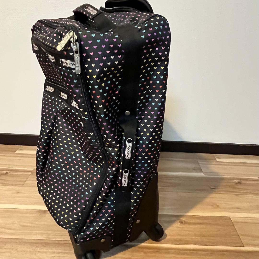 LESPORTSACレスポートサック　キャリーケースバッグ　ハート柄