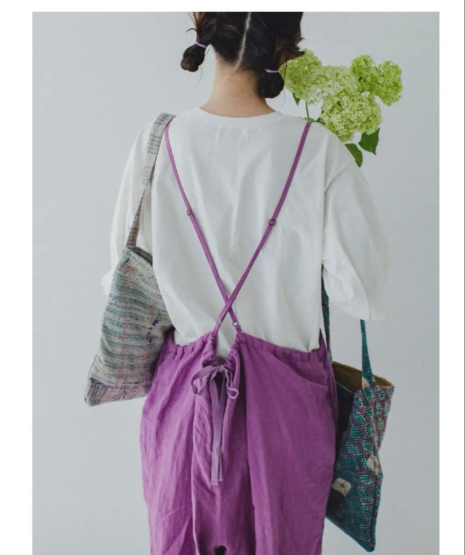 nest Robe リネンプチフリルサロペット