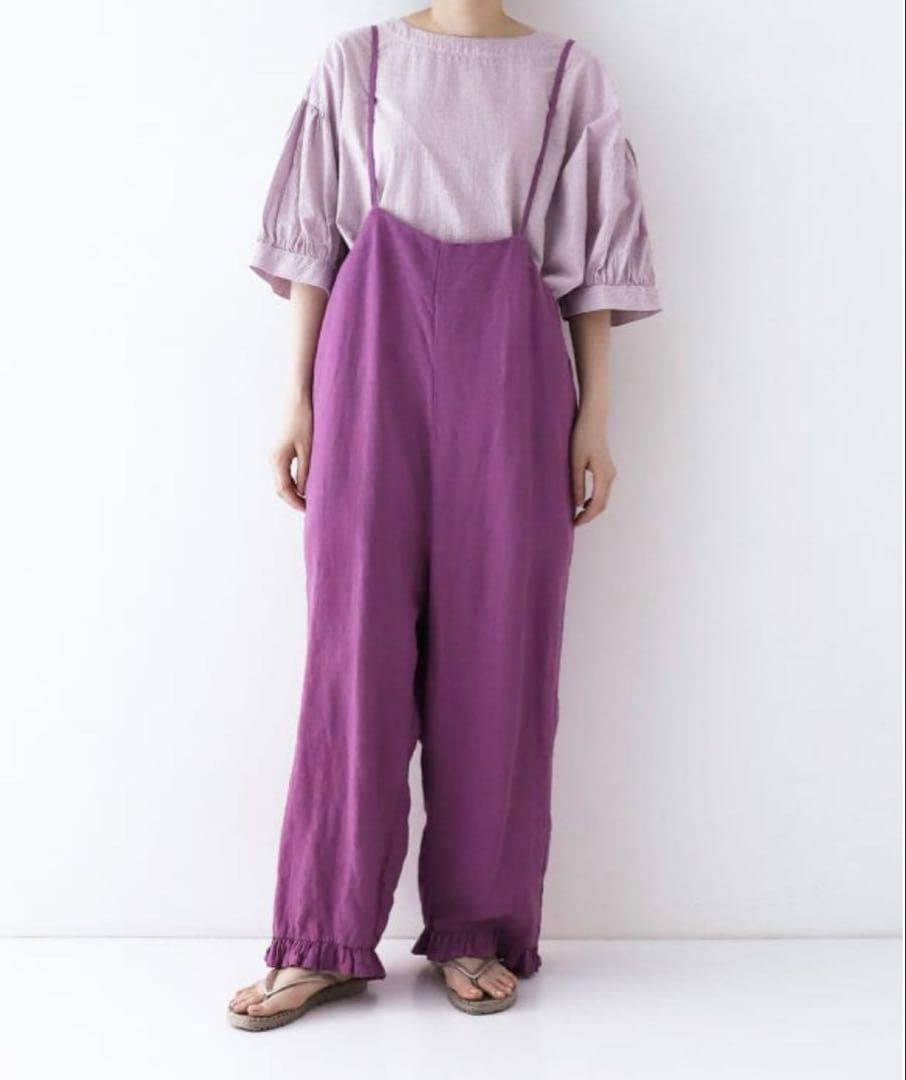 nest Robe リネンプチフリルサロペット