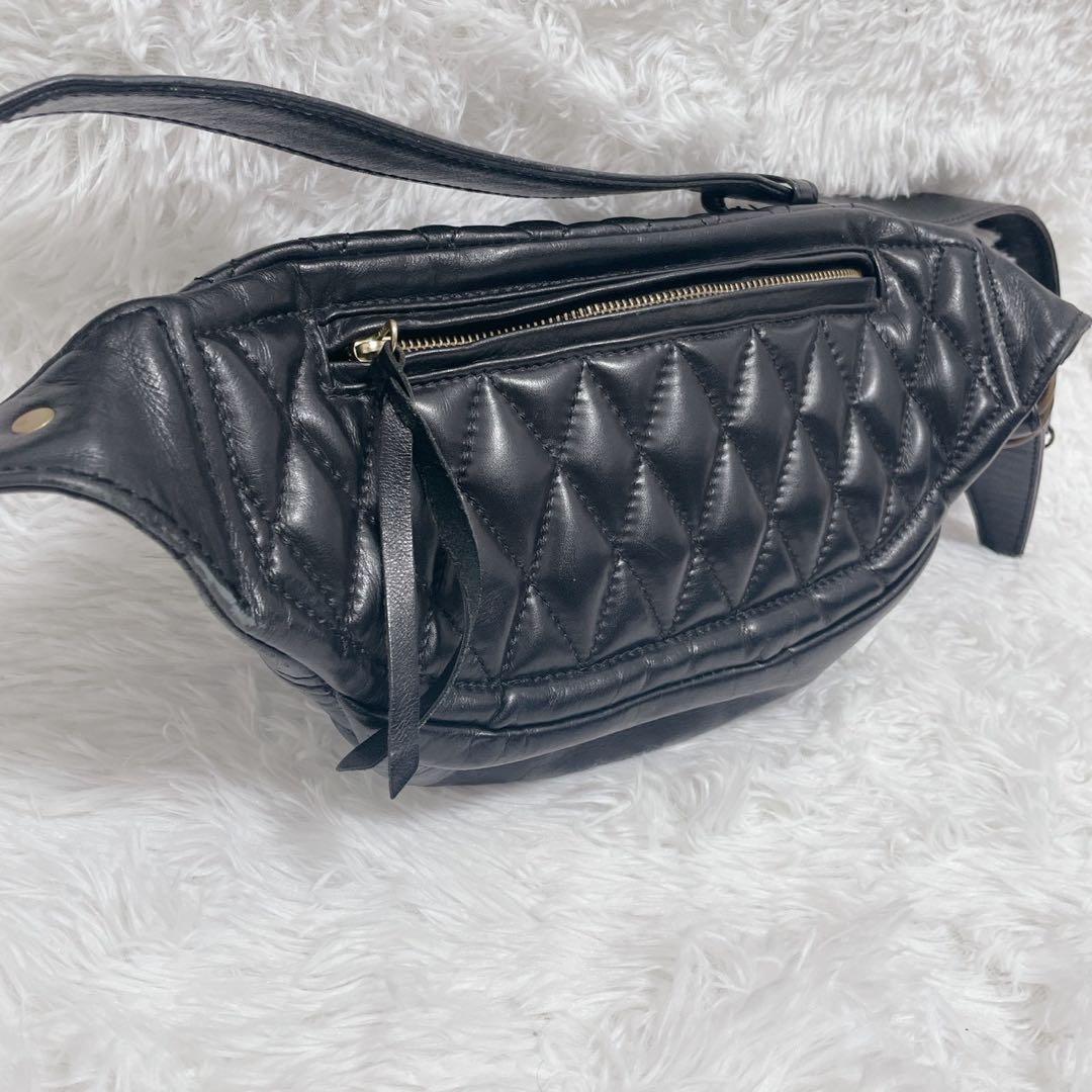 希少 IRON HEART ボディバッグ ウエストポーチ キルティング