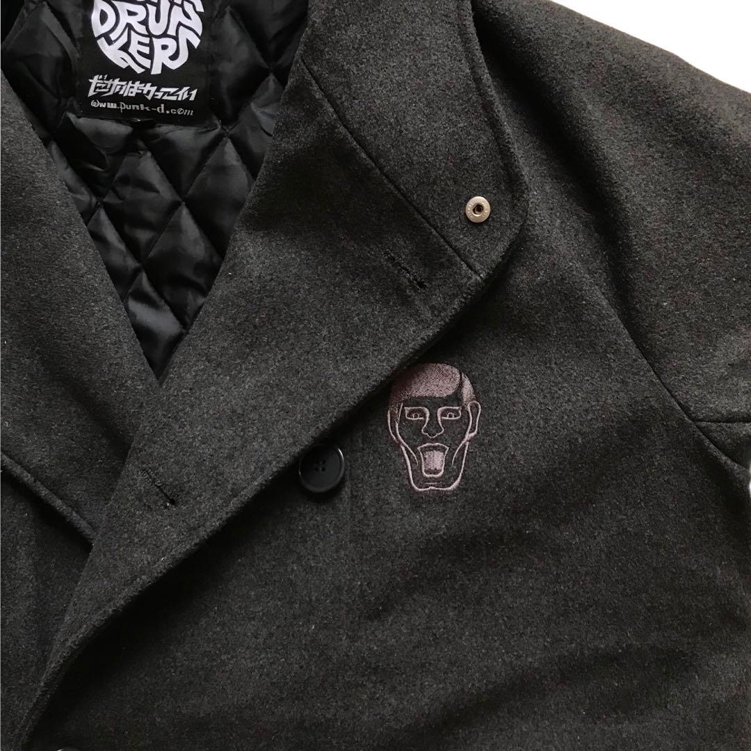 【希少】 棘！棘！棘！！ PUNK DRUNKERS トゲトゲダッフルコート