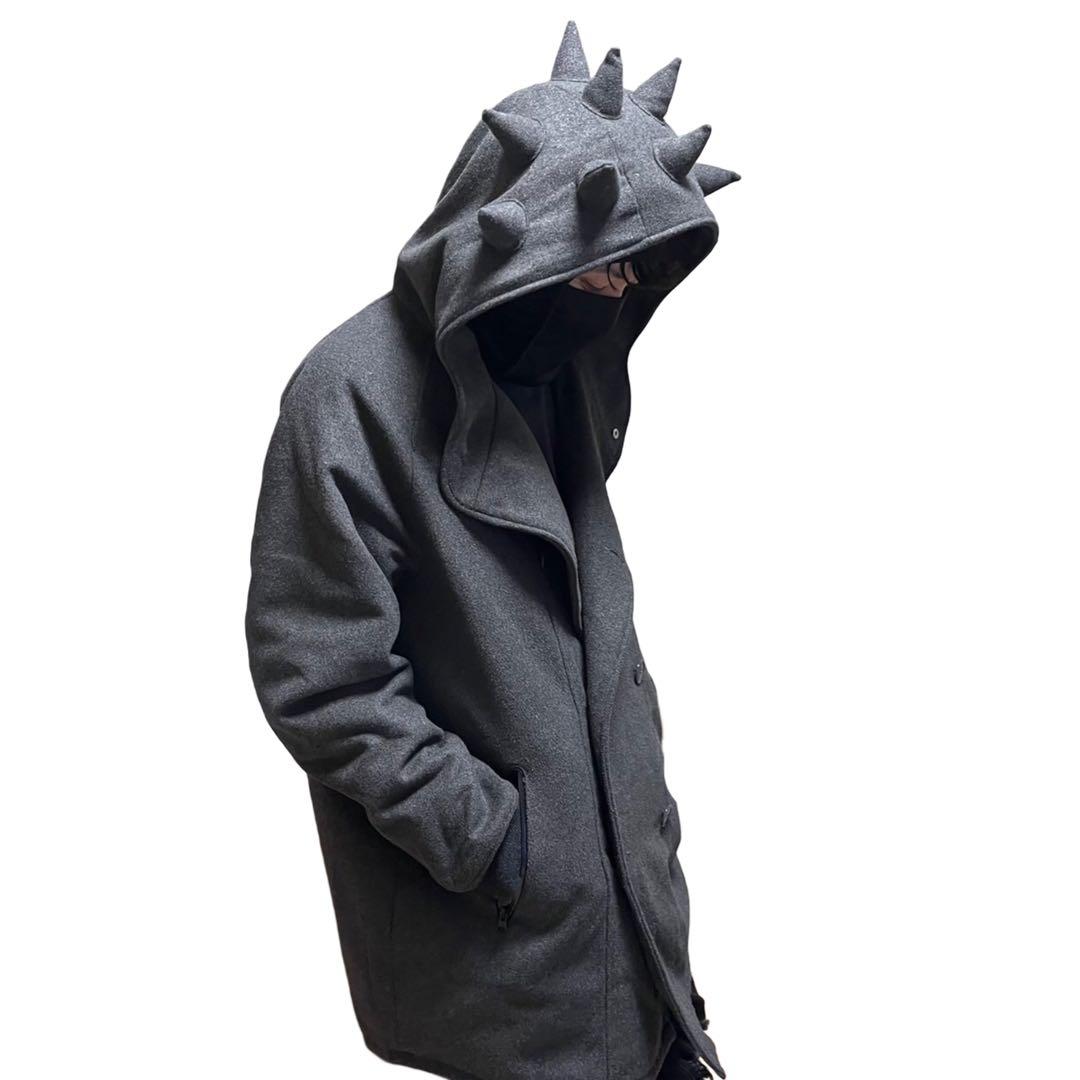 【希少】 棘！棘！棘！！ PUNK DRUNKERS トゲトゲダッフルコート