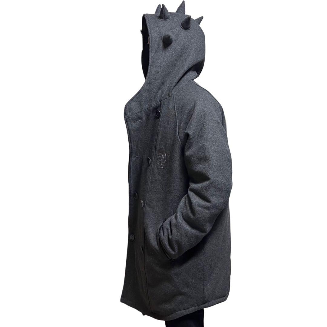【希少】 棘！棘！棘！！ PUNK DRUNKERS トゲトゲダッフルコート