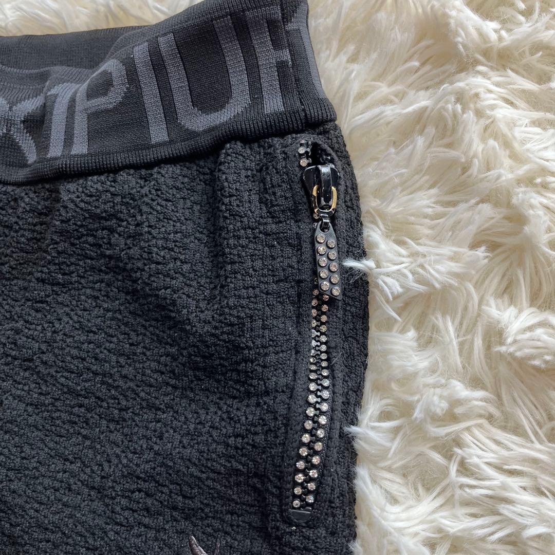 1piu1uguale3 フルジップパーカーセットアップwジップ 装飾　y2k