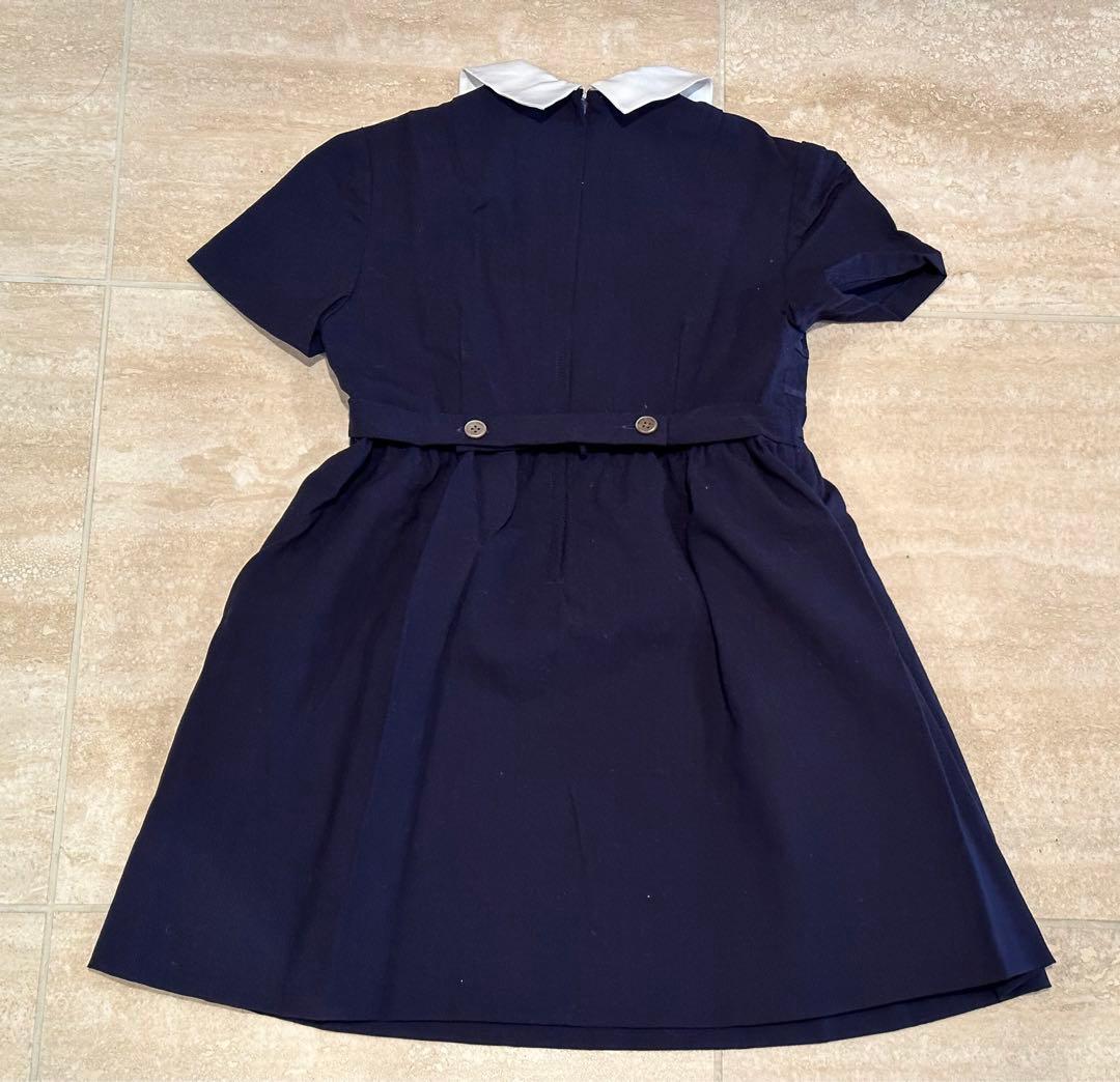 超美品familiarネイビーワンピース＆ボレロ 120 お受験　卒園式　入学式